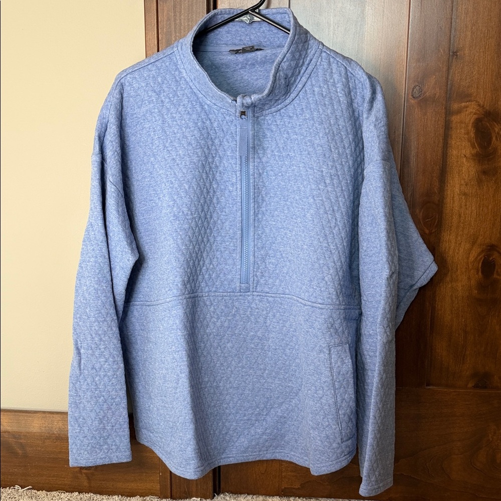 Women’s Eddie Bauer Blue half-Zip Sweatshirt